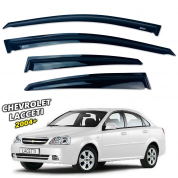Дефлекторы окон Chevrolet Lacceti 2004+ Седан накладные (DEFL) Q2